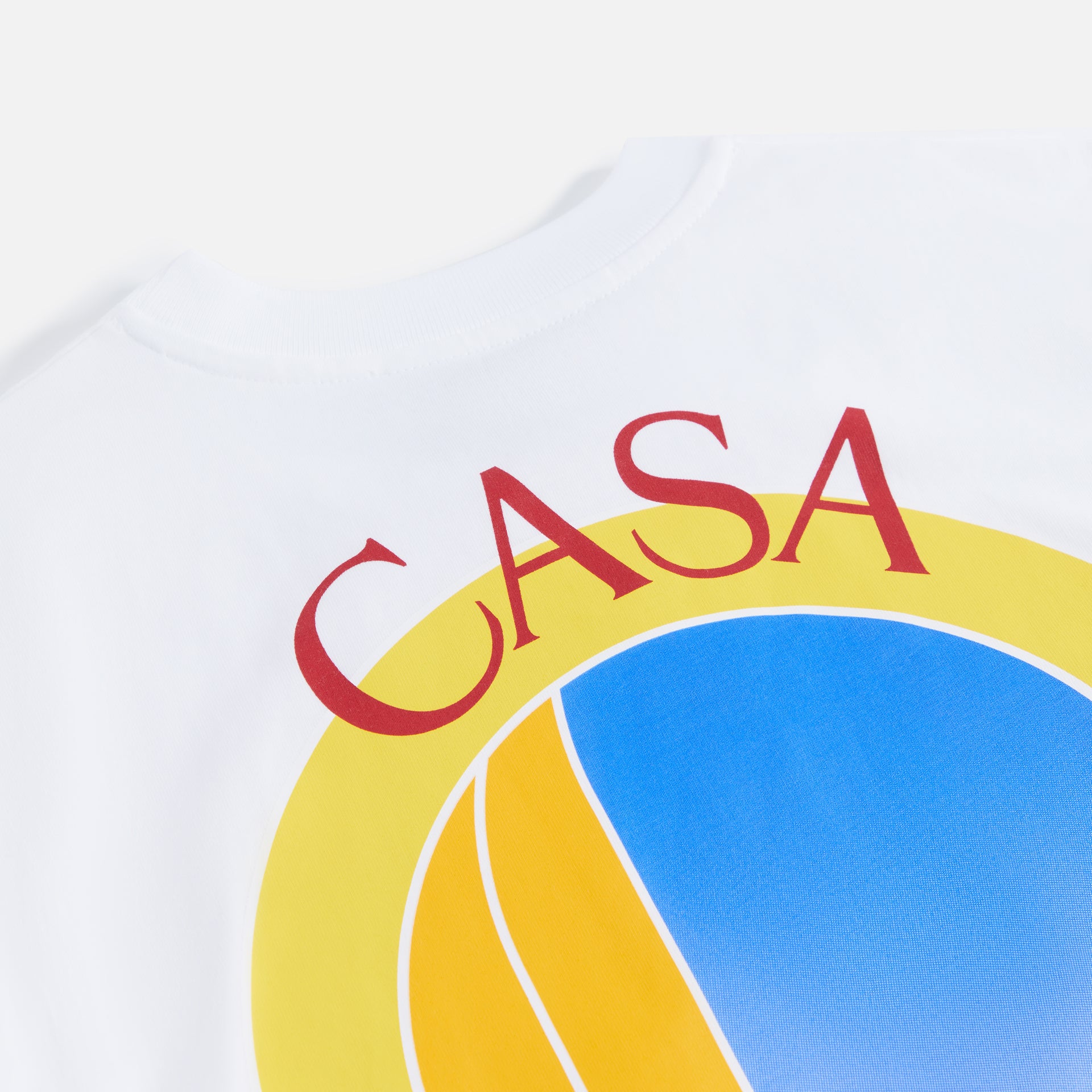 Casablanca Printed Tee in L'Arche De Jour - White