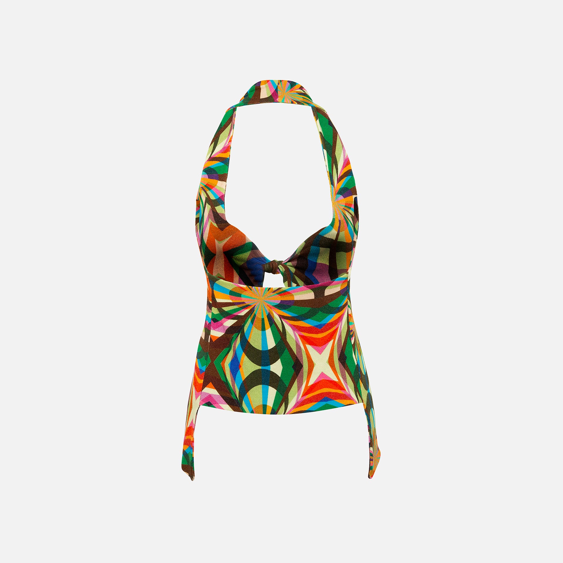 Siedres Dylan Tie Front Top - Kaleidoscope