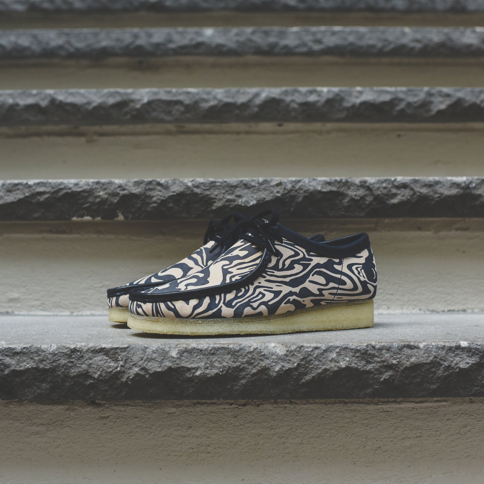 Clarks x Wu Tang Wallabee Low - Navy / Multi