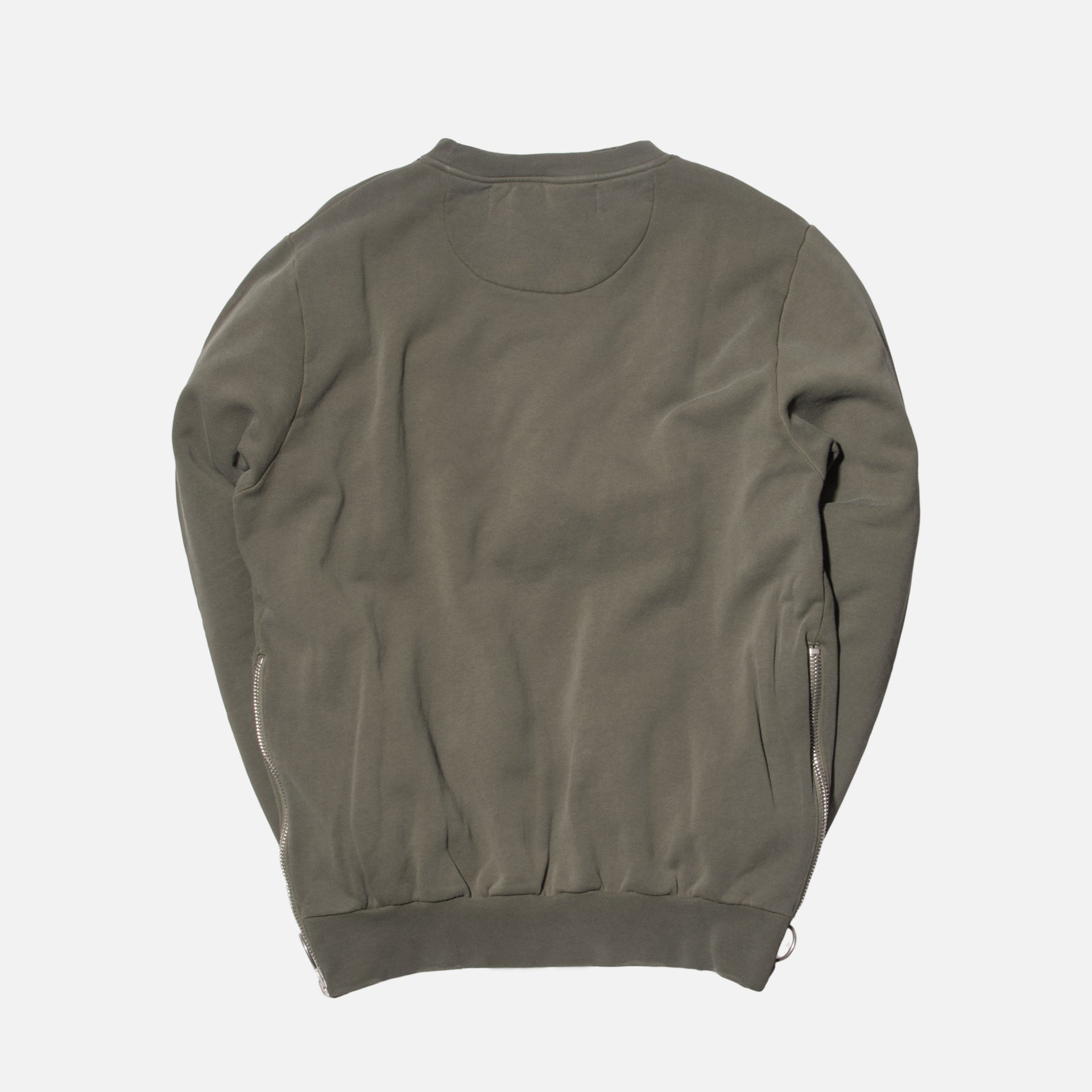 Off-White Washed Crewneck - Green