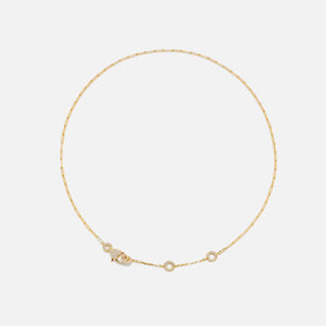 Yvonne Leon Solitaire Donut Necklace in 18K Yellow Gold -  Yellow Gold