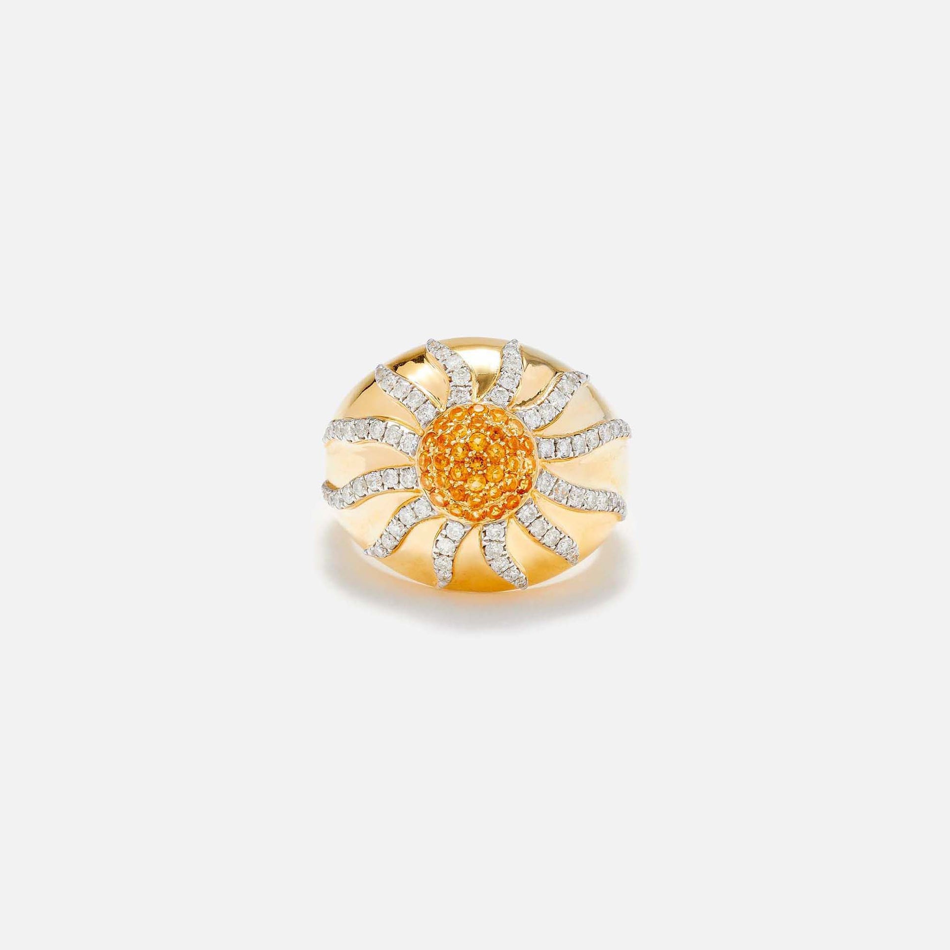 Yvonne Leon Les Soleils Sun Dome Ring in 18K Yellow Gold - Yellow Gold