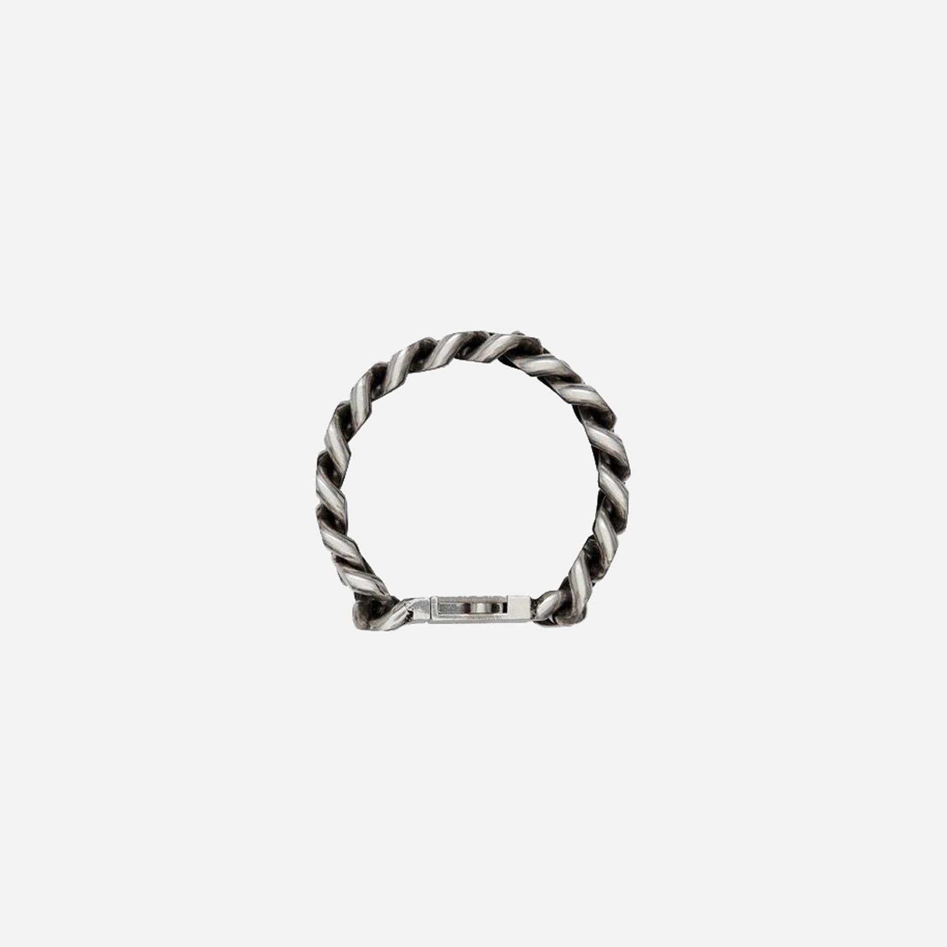 Saint Laurent Gourmette Chain Bracelet - Silver