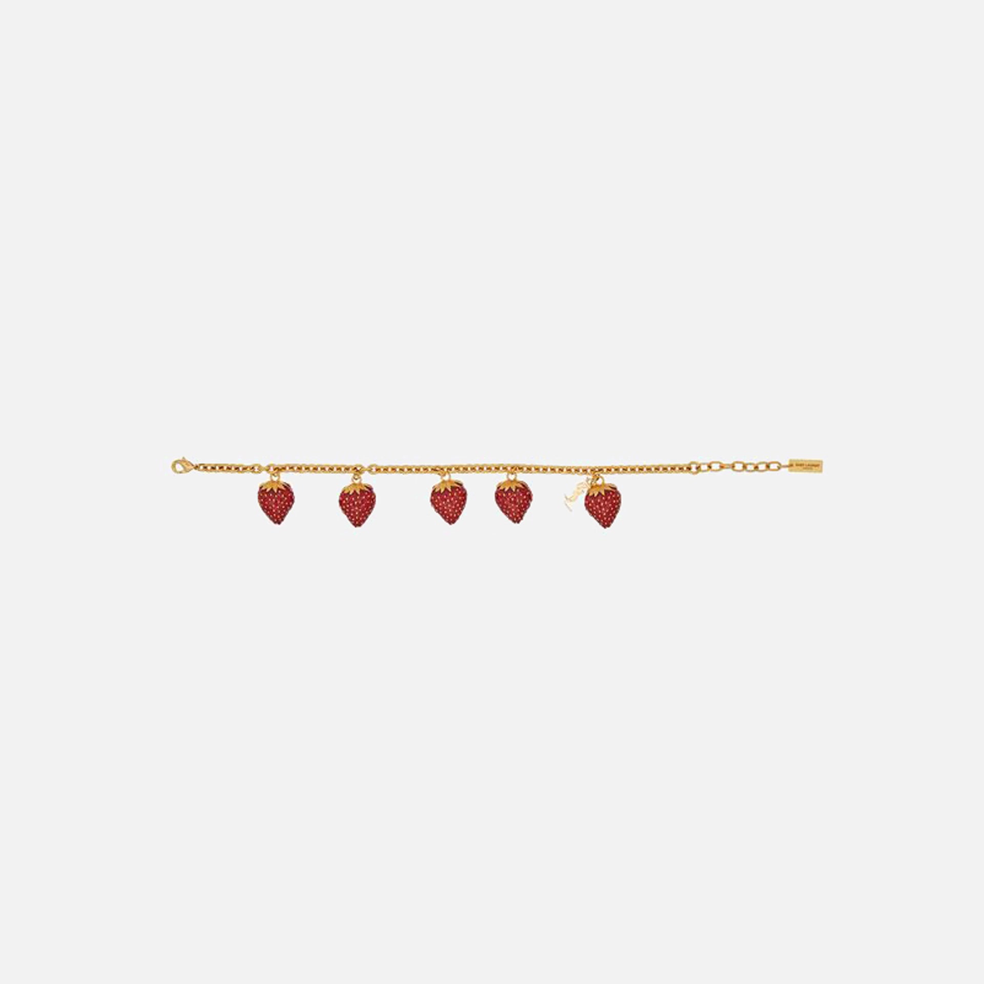 Saint Laurent Strawberry Bracelet - Gold