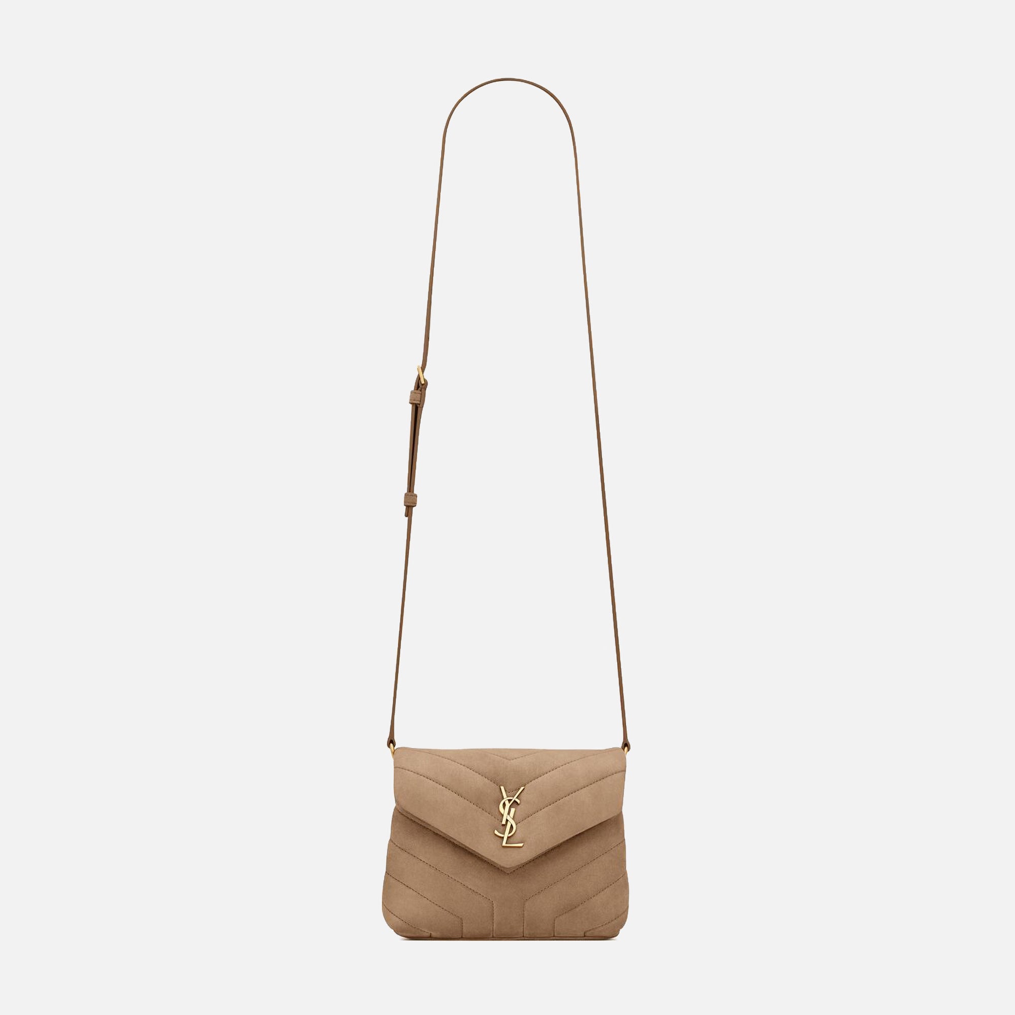 Saint Laurent YSL Minibag Mono With Suede - Taupe – Kith