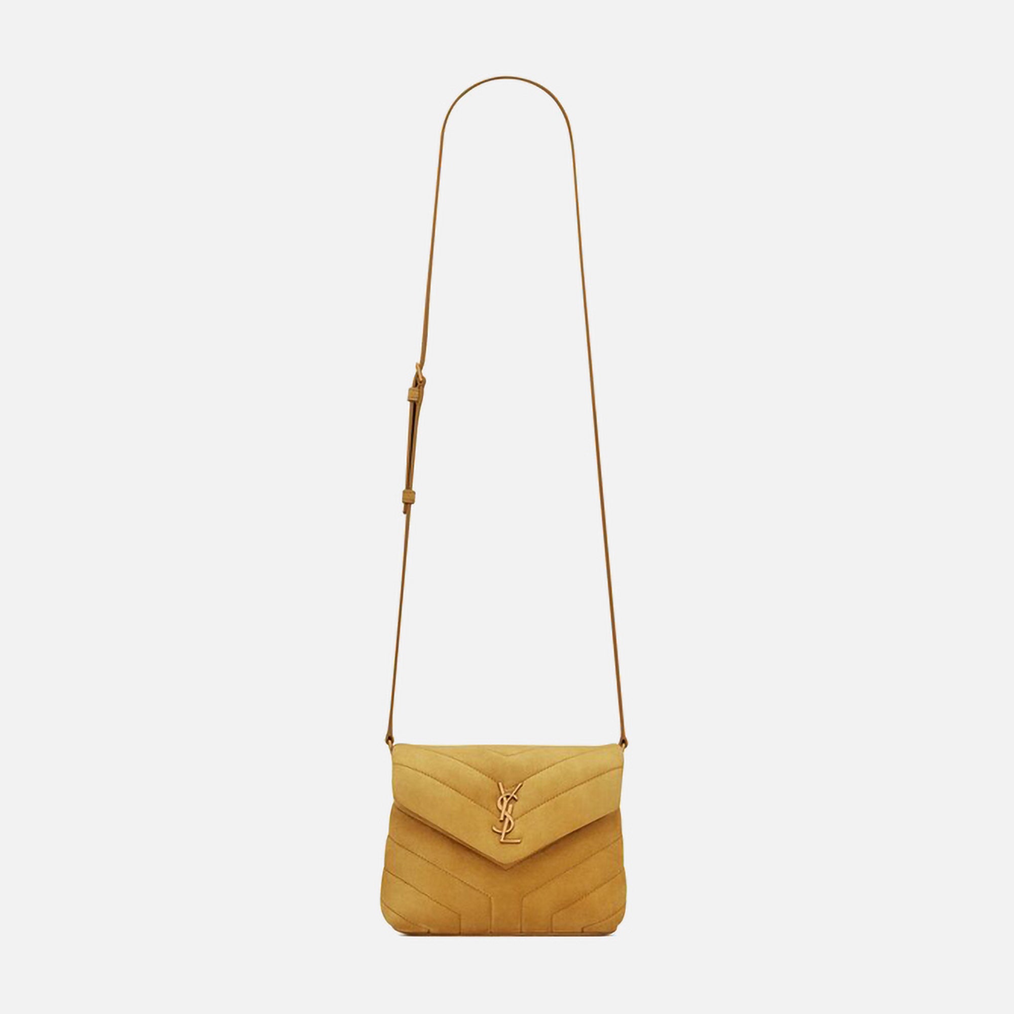 Saint Laurent YSL Loulou Toy Strap Mini Bag Chartreuse Yellow Kith