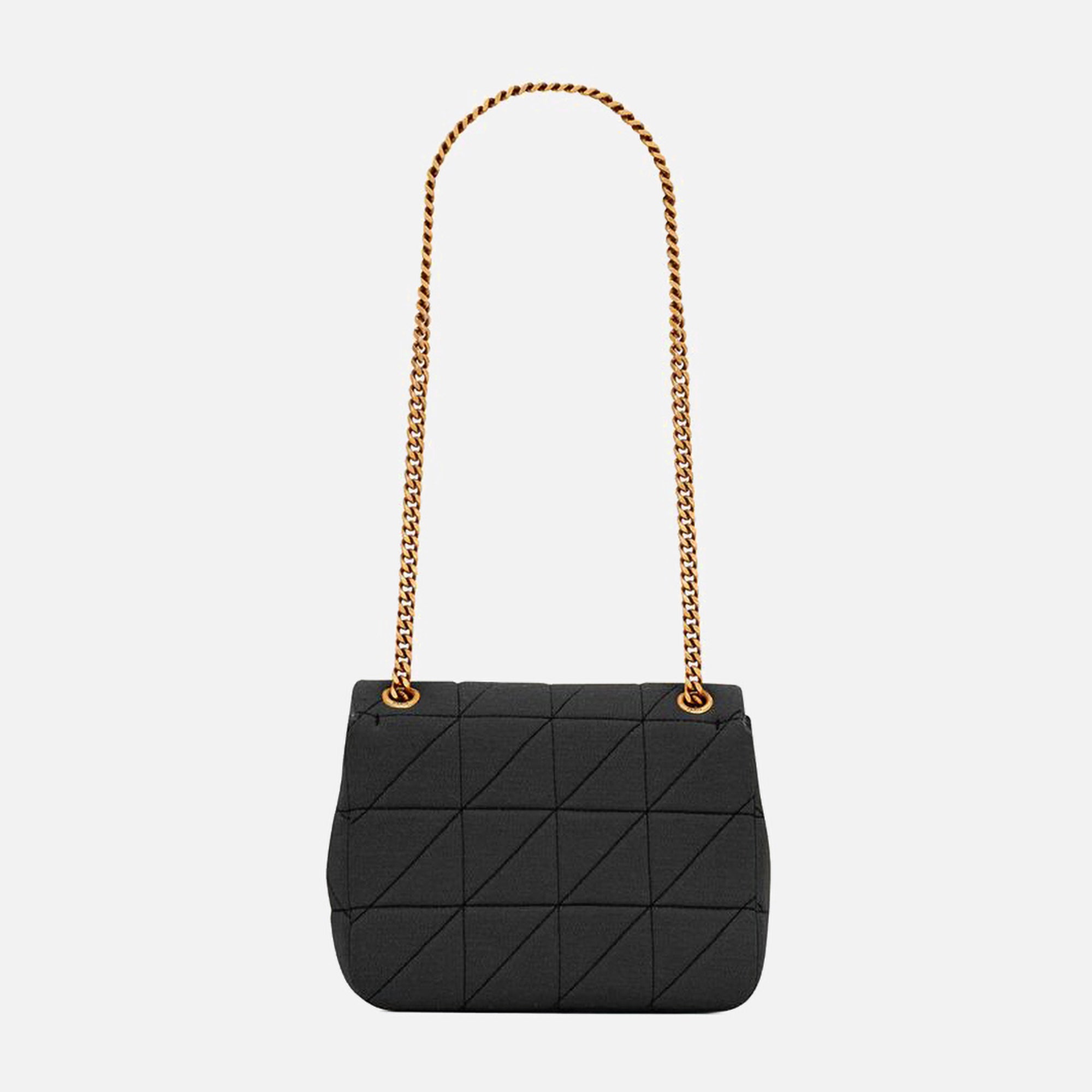 YSL ジェイミー BO MNG JAMIE NEW JERSEY Saint Laurent Jersey Mini Jamie Lock Bag - Black – Kith