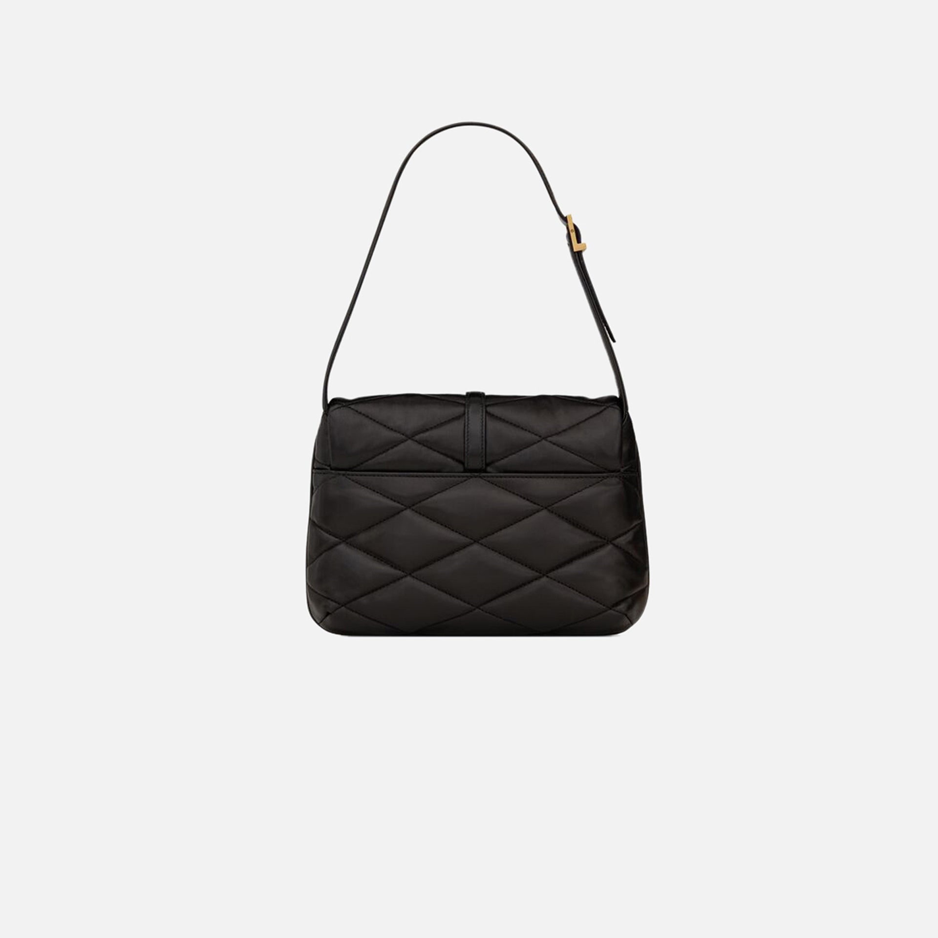 Saint Laurent YSL Matelasse Shoulder Bag - Black