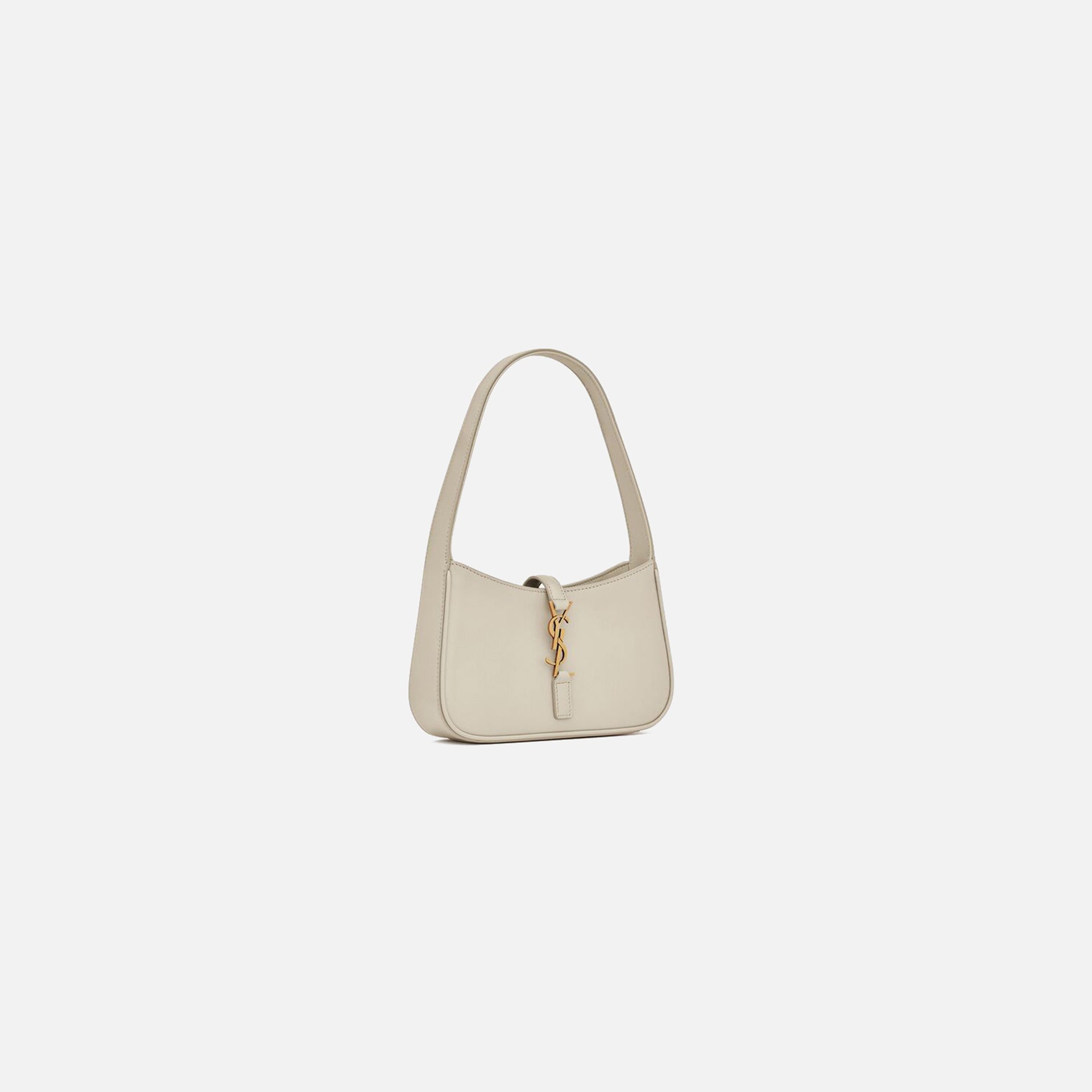 Saint Laurent 5A7 Crema Mini Hobo Bag - Soft White