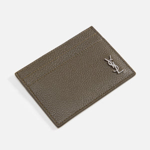 Saint Laurent Logo Card Holder - Brown for Men