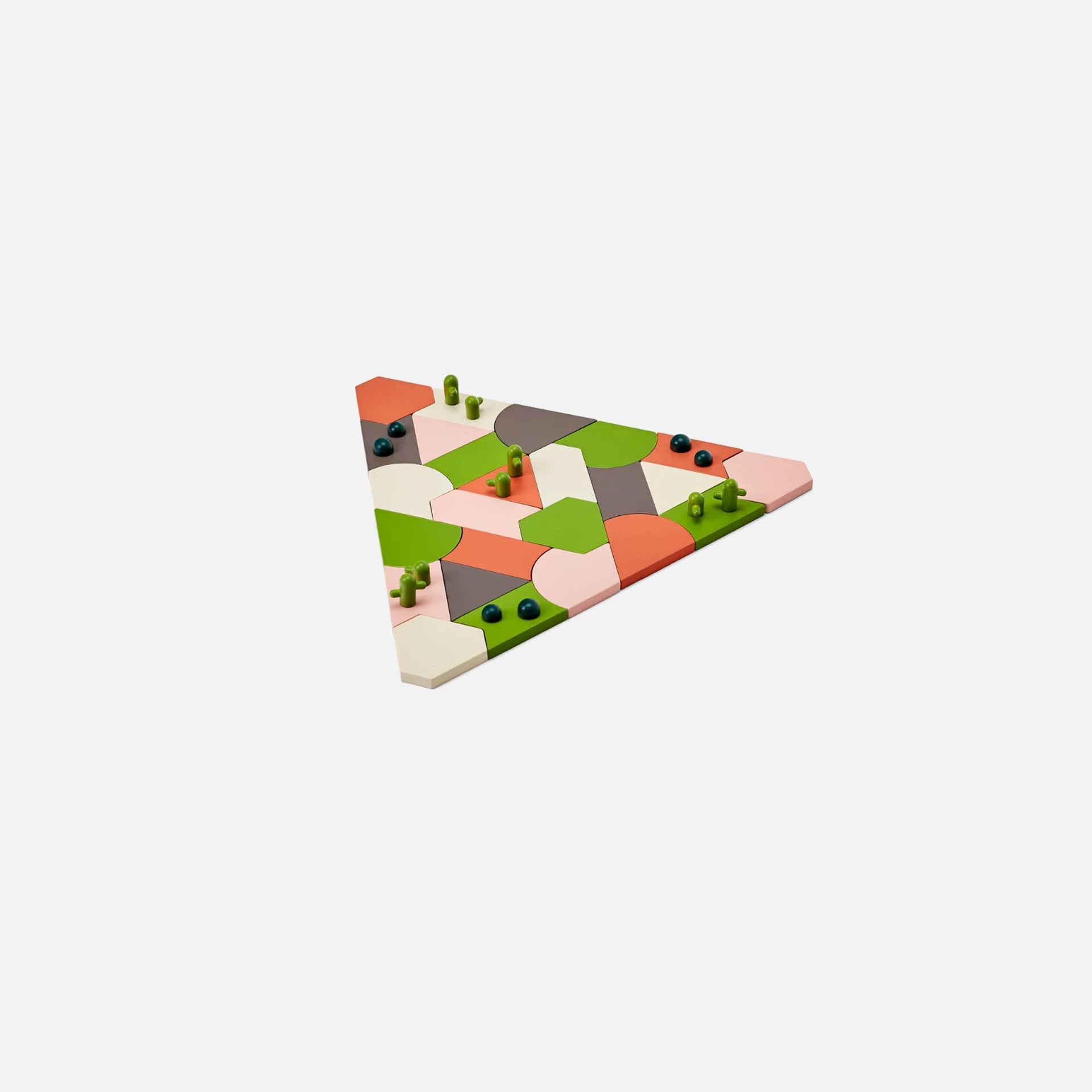 Areaware Desert Garden Blockitecture - Orange / Green / White