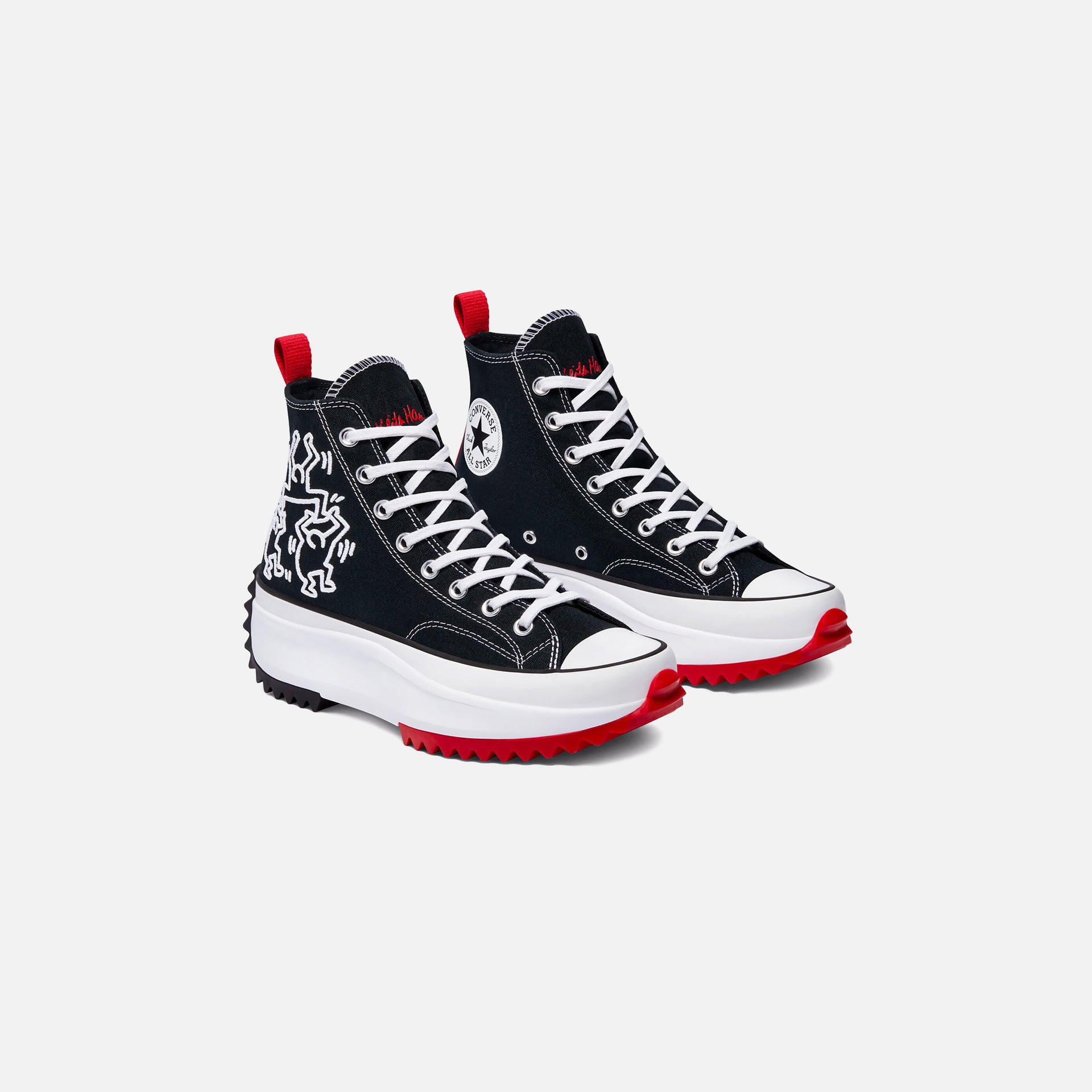 Converse x Keith Haring Run Star Hike High - Black / White / Red