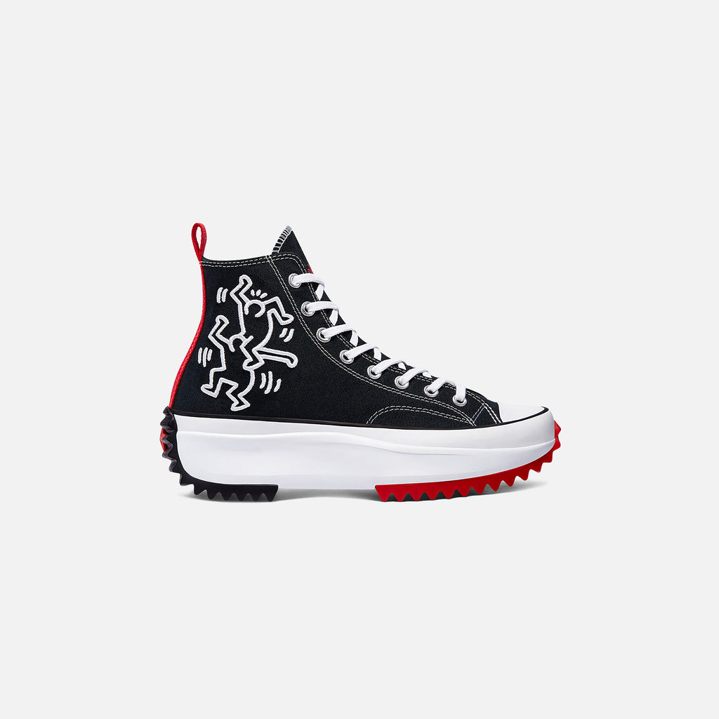 Converse x Keith Haring Run Star Hike High - Black / White / Red – Kith