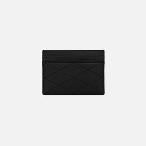 Saint Laurent Credit Card Case Matelasse - Black