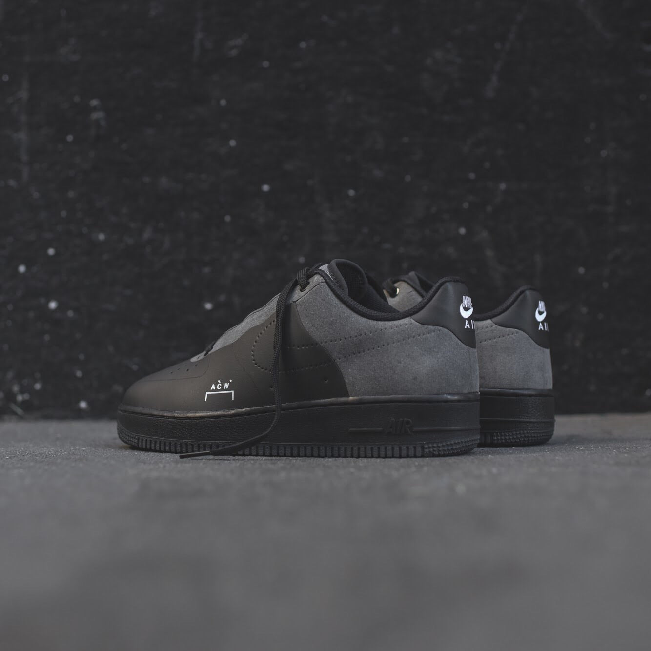 Nike x ACW Air Force 1 '07 - Black / White / Dark Grey