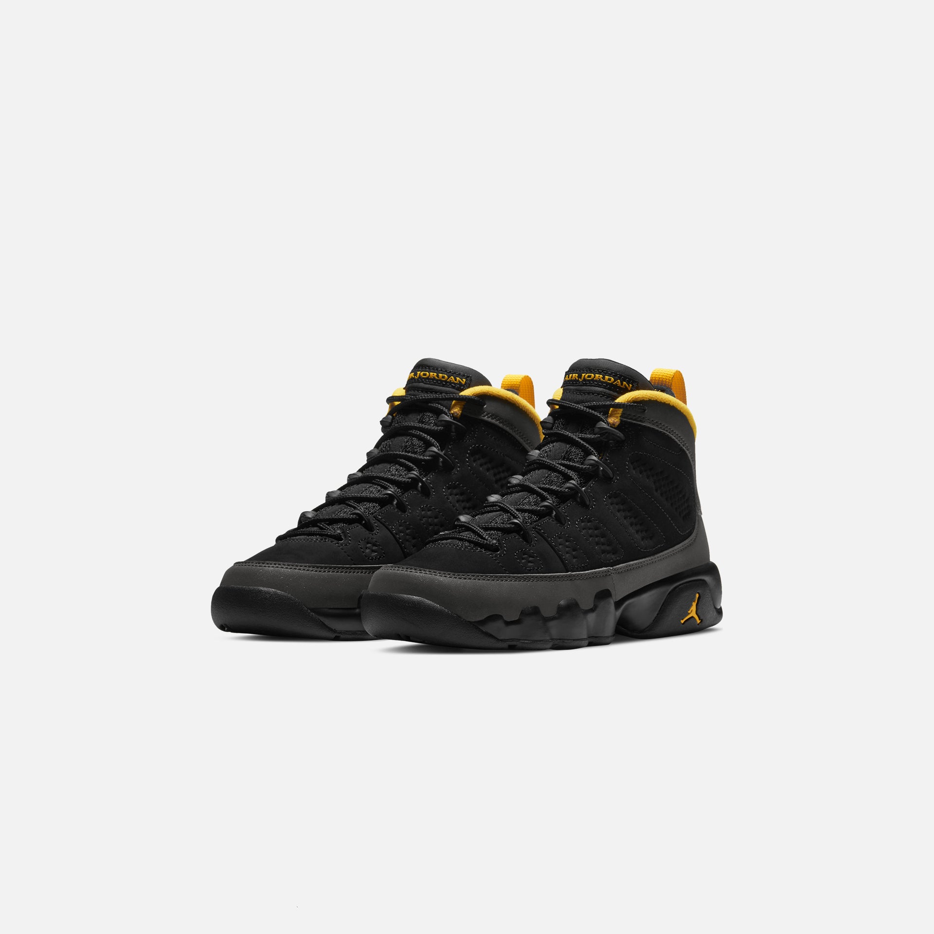 Nike GS Air Jordan 9 Retro - Black / University Gold / Dark