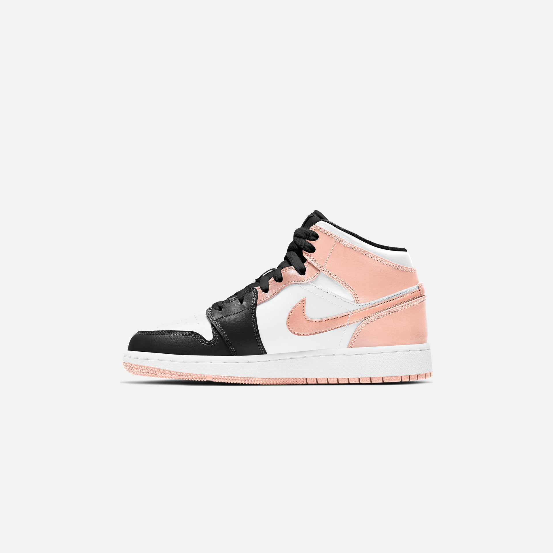 Nike Grade School Air Jordan 1 Mid - White / Arctic Orange / Black