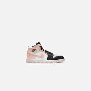 Nike Pre-School Air Jordan 1 Mid - White / Artic Orange / Black