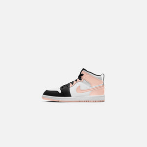 Nike Pre-School Air Jordan 1 Mid - White / Artic Orange / Black