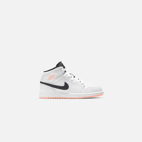 Nike Air Jordan 1 Mid BP - White / Anthracite / Arctic Orange