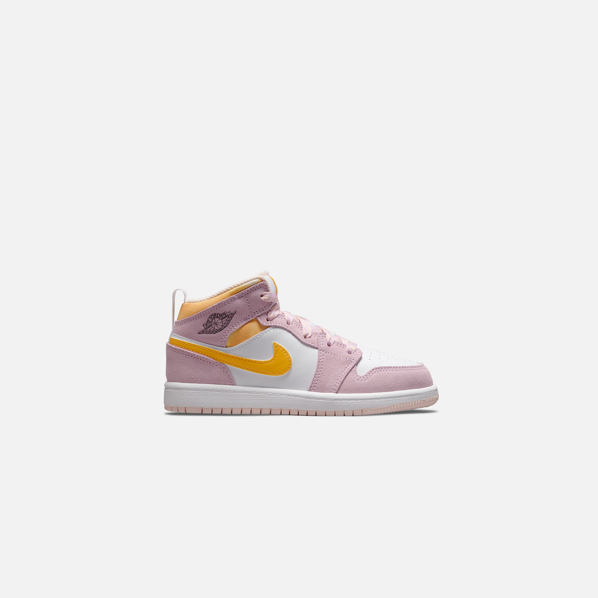 Nike Pre-School Air Jordan 1 Mid SE - Light Arctic Pink / University Gold / White