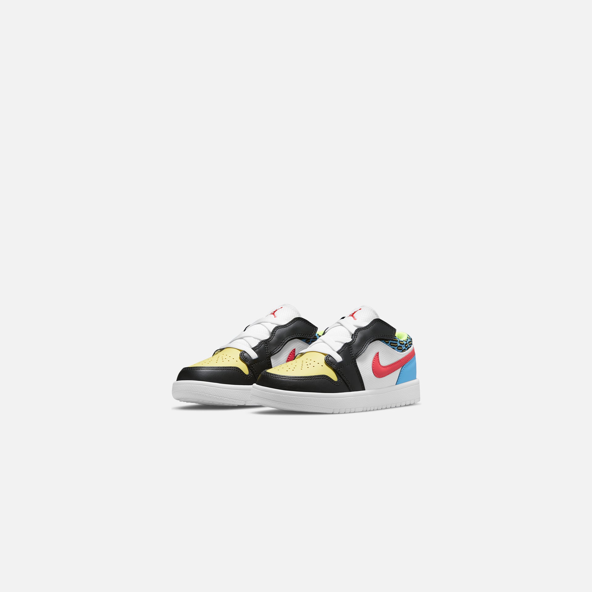 Nike Pre-School Air Jordan 1 Low - Black / White / Coast / Light Fusion Red