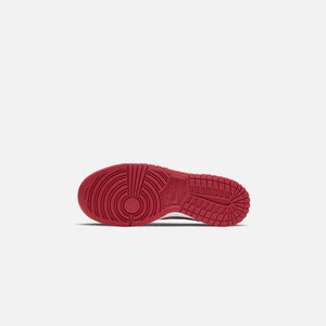 Nike Grade School Dunk Low Retro - Medium Grey / Varsity Red / White