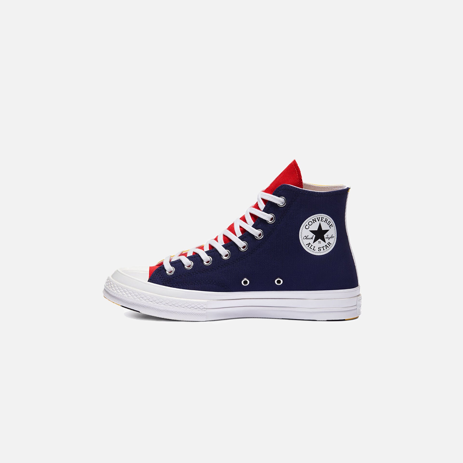 Converse x Golf Wang Tri Panel Chuck 70 High - Blue / Yellow / Red