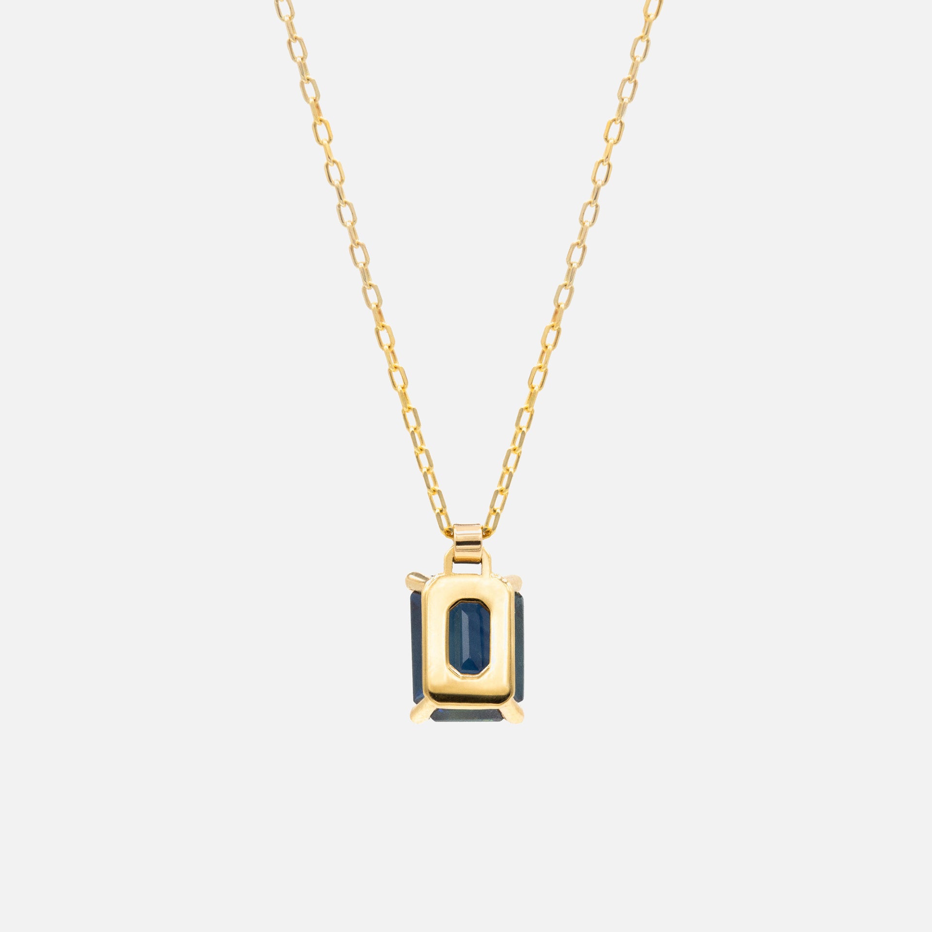 Bernard James Sapphire Pendant - 18k Yellow Gold