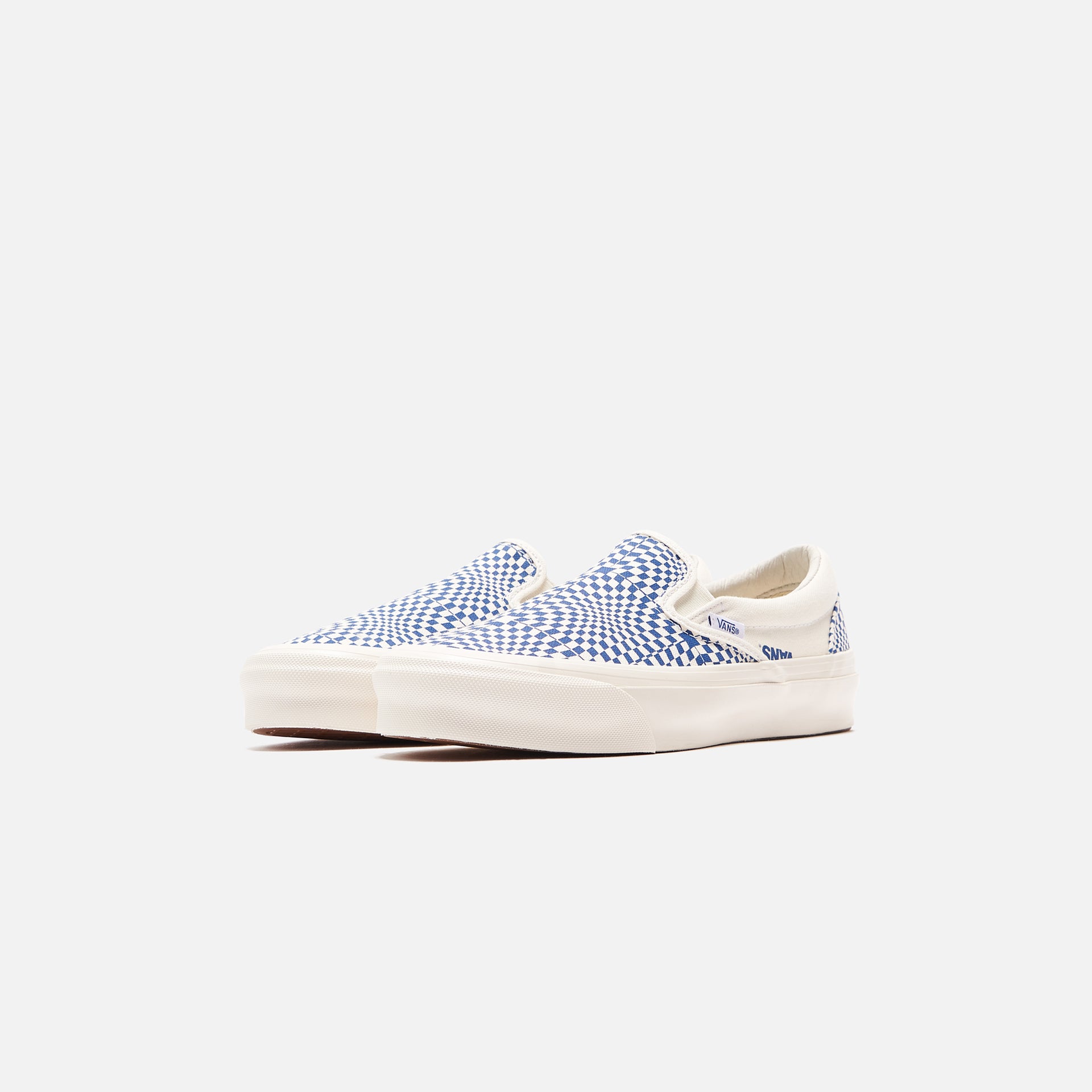 Vans OG Classic Slip-On LX - Optical Check / True Blue / Marshmallow