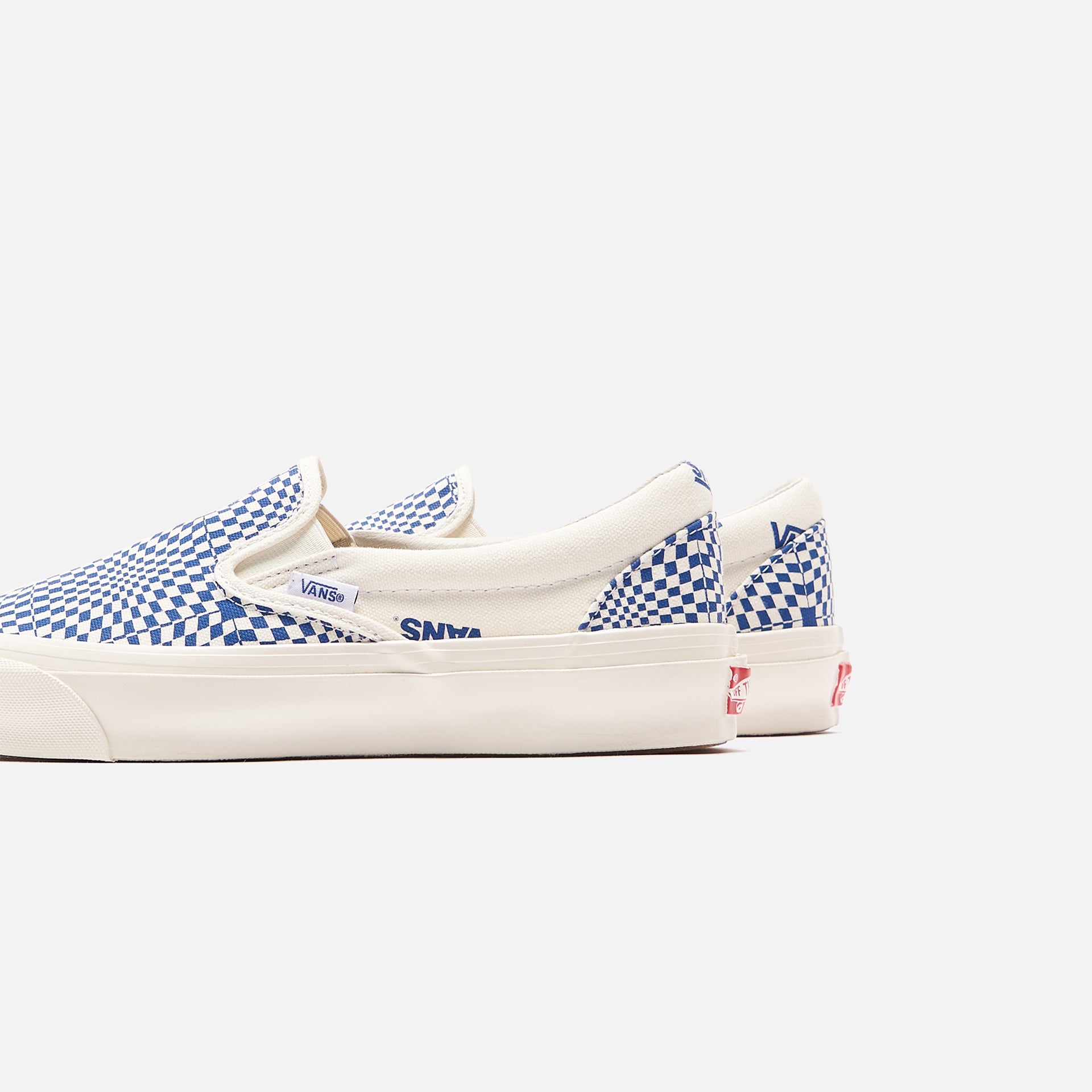 Vans OG Classic Slip-On LX - Optical Check / True Blue / Marshmallow